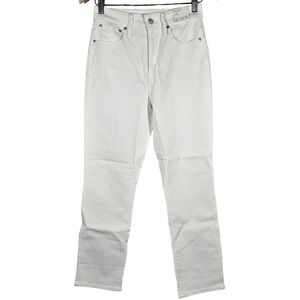 J. Crew Curvy Vintage Slim‎ Straight Jeans White Size 27 Style BP494